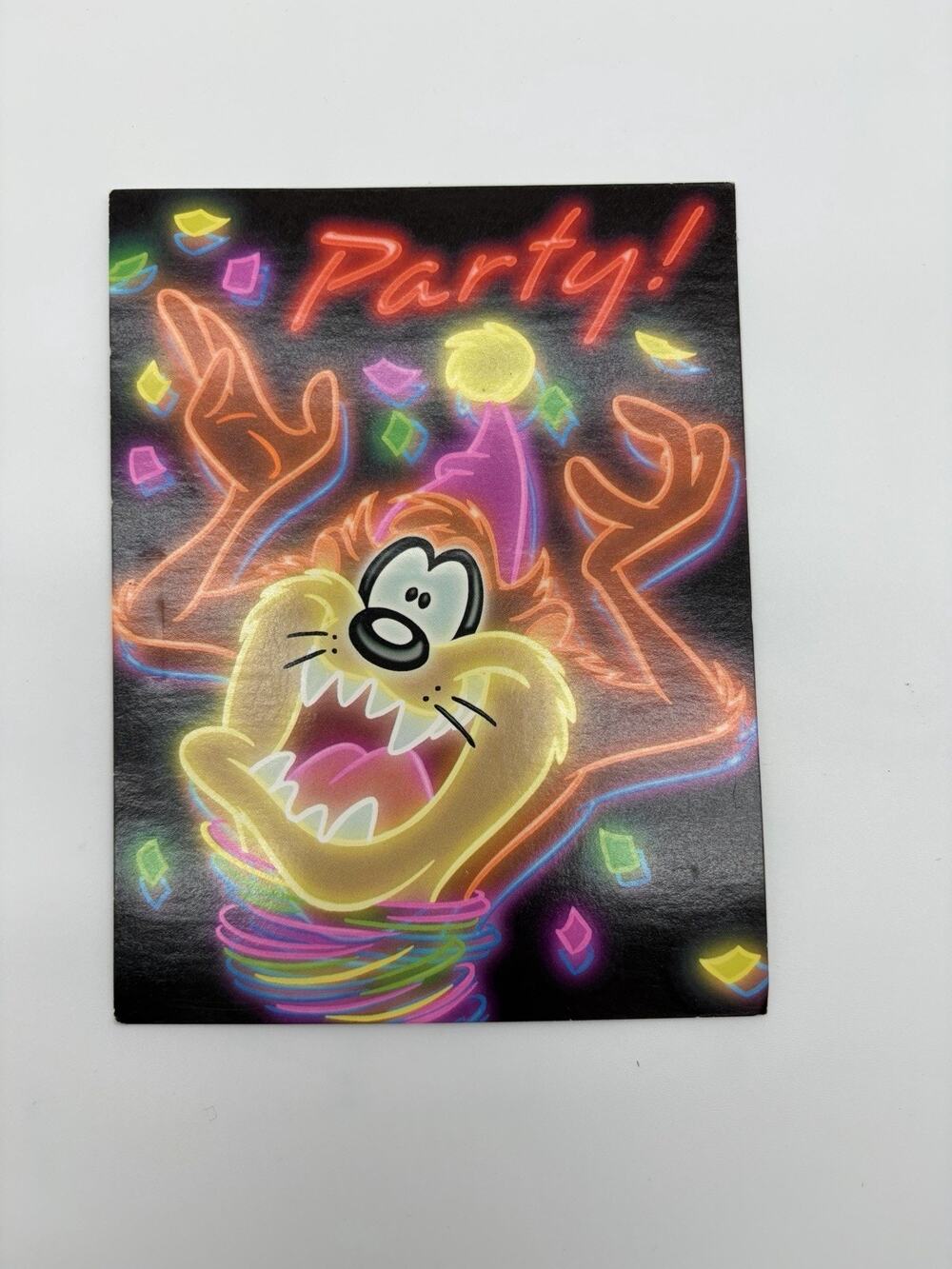 Vintage Looney Toons Party Invite Lot Of 6 Tasmanian Devil 1998